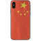Chinese Flag Distressed iPhone X Skin